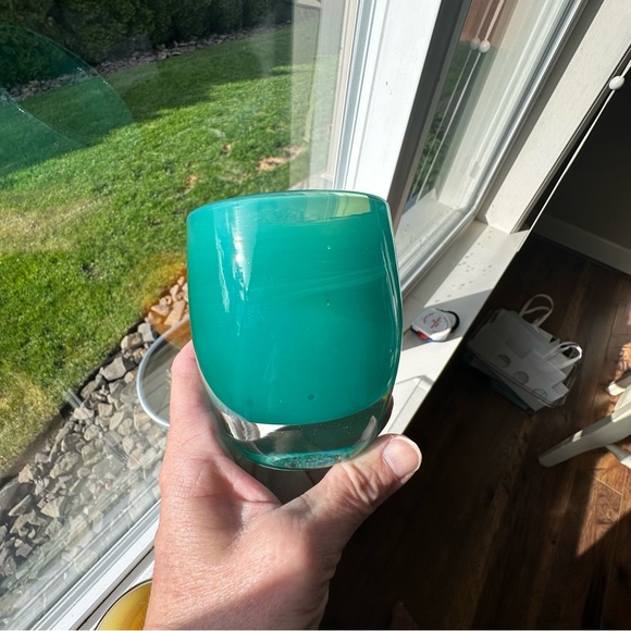 Glassybaby “Empress” Triskelion Green Collectable Votive - Picture 7 of 8